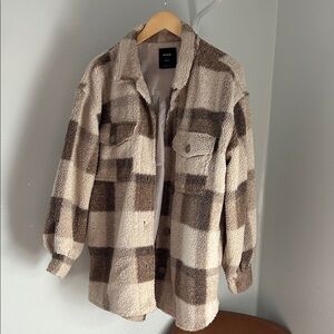Plaid Teddy Jacket
